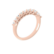 Load image into Gallery viewer, oval cut wedding ring rose gold