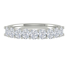 Load image into Gallery viewer, oval cut eternity ring white gold