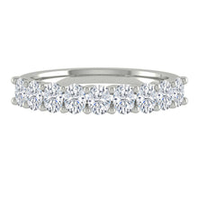 Load image into Gallery viewer, oval cut eternity ring white gold