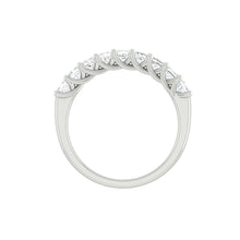 Load image into Gallery viewer, Lucce Rivera 9-stone Princess 0.90ctw Lab Diamond 14K White Gold