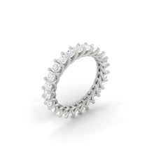 Load image into Gallery viewer, Lucce Rivera Princess Eternity 2.40CTW SUPERNOVA Moissanite 14K White Gold