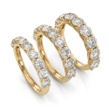 Load image into Gallery viewer, LUCCE RIVERA™ 9-Stone 0.99ctw Lab Diamond 14K Yellow Gold