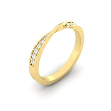 Load image into Gallery viewer, Lucce Riza 0.14ctw Lab Diamond 14K Yellow Gold
