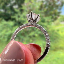 Load image into Gallery viewer, Moissanite Engagement Ring Lab Diamond Wedding Bands Where to buy Manila Philippines