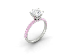Load image into Gallery viewer, Moissanite engagement ring with pink diamonds Philippines