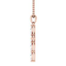 Load image into Gallery viewer, Lucce Saved Cross Diamond Necklace