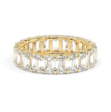 Load image into Gallery viewer, Rivera Emerald Eternity Moissanite