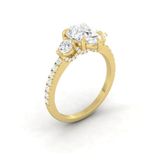 Load image into Gallery viewer, Lucce Siena Pavé Pear Diamond