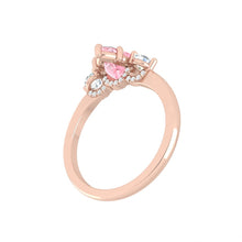 Load image into Gallery viewer, Pink Diamond Engagement Ring with Three Stone Design Philippines