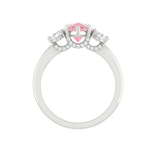 Load image into Gallery viewer, Pink Diamond Engagement Ring with Three Stone Design Philippines