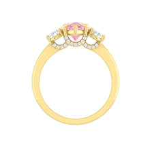 Load image into Gallery viewer, Pink Diamond Engagement Ring with Three Stone Design Philippines
