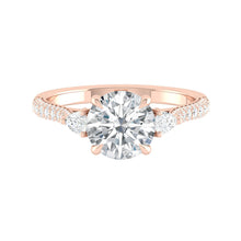 Load image into Gallery viewer, Lucce Sophia Pavé Trio Round Moissanite