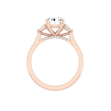 Load image into Gallery viewer, Lucce Sophia Pavé Radiant Moissanite