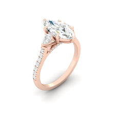 Load image into Gallery viewer, Sophia Pavé Marquise Moissanite