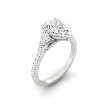 Load image into Gallery viewer, Lucce Sophia Pavé Pear Moissanite
