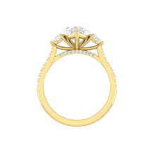 Load image into Gallery viewer, Lucce Sophia Pavé Pear Moissanite