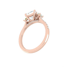 Load image into Gallery viewer, Lucce Sophia Pavé Princess Diamond