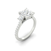 Load image into Gallery viewer, Lucce Sophia Pavé Princess Moissanite