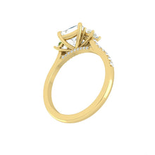 Load image into Gallery viewer, Lucce Sophia Pavé Princess Moissanite