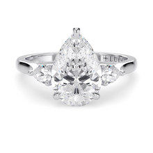Load image into Gallery viewer, Lucce Sophia Pear Lab Diamond 0.56ct D VVS2 IGI 14K White Gold