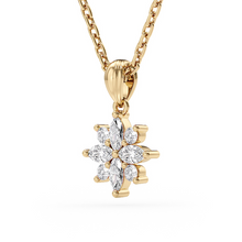 Load image into Gallery viewer, Lucce Constance Si Necklace 0.48 CTW Lab Diamond 18K Yellow Gold