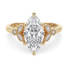 Load image into Gallery viewer, LUCCE STELLA™ Marquise Lab Diamond 1.00ct D VVS2 IGI 14K Yellow Gold