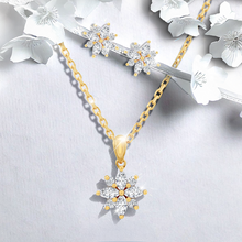 Load image into Gallery viewer, Marquise Round Natural or Lab Diamond Gold or Platinum Necklace and Earrings Philippines