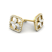 Load image into Gallery viewer, Lucce Constance Earrings Lab Diamond 18K Yellow Gold