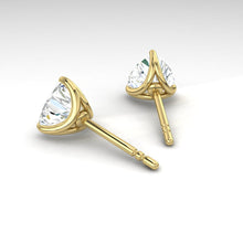 Load image into Gallery viewer, Jasmine Earrings Heart Moissanite