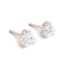 Load image into Gallery viewer, 3 prong Diamond earrings studs philippines