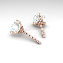 Load image into Gallery viewer, Jasmine Earrings Round Moissanite