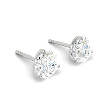 Load image into Gallery viewer, LUCCE JASMINE™ Round Stud 2.00ctw CELESTE™ Moissanite 14K White Gold