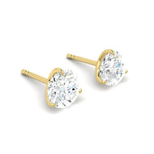 Load image into Gallery viewer, Jasmine Earrings Round Moissanite