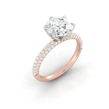 Load image into Gallery viewer, Lucce Lucia Luxe Pavé Round Moissanite