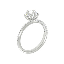 Load image into Gallery viewer, Lucce Lucia Luxe Pavé Round Moissanite