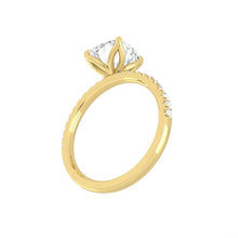 Load image into Gallery viewer, Lucce Lucia Pavé Cushion Moissanite