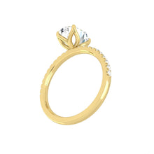 Load image into Gallery viewer, Lucce Lucia Pavé Oval Moissanite