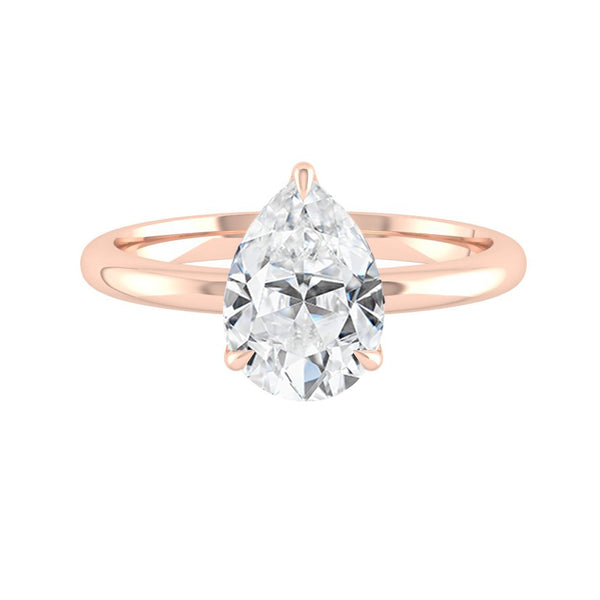 Lucce Lucia Pear Moissanite