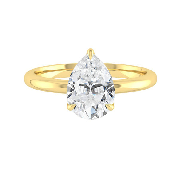 Lucce Lucia Pear Moissanite