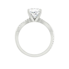 Load image into Gallery viewer, Lucce Tusciana Princess Lab Diamond 0.77ct D VVS2 Ex IGI 18K White Gold