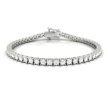 Load image into Gallery viewer, Lucce Diana Tennis Bracelet 5.60CTW DEF VVS Lab Diamond 14K White Gold