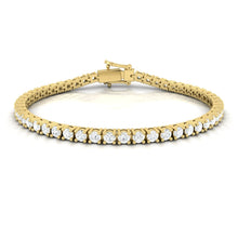 Load image into Gallery viewer, Lucce Diana Tennis Bracelet 3.70CTW DEF VVS Lab Diamond 14K Yellow Gold