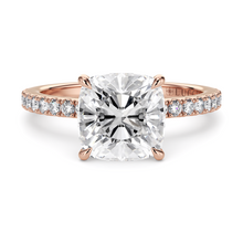 Load image into Gallery viewer, Lucce Verona Pavé Cushion Diamond