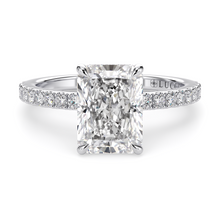 Load image into Gallery viewer, LUCCE VERONA™ Pavé Radiant Lab Diamond 1.47ct E VVS2 IGI Platinum