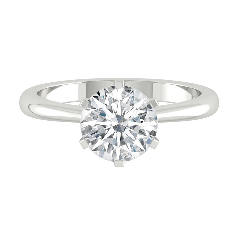 Lucce Angela Round Moissanite