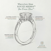 Load image into Gallery viewer, LUCCE ALESSA™ Princess Diamond 0.54ct F VVS2 IGI 18K White Gold