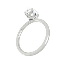 Load image into Gallery viewer, Lucce Lucia Halo Oval Moissanite