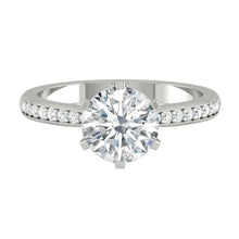Load image into Gallery viewer, tiffany setting diamond ring platinum