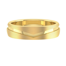 Load image into Gallery viewer, LUCCE CALEB™ Brushed 5mm 14K Yellow Gold