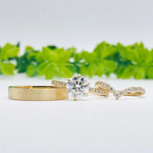 Load image into Gallery viewer, Wedding rings gold jewelry moissanite lab diamond manila philippines Lab diamond Wedding Bands